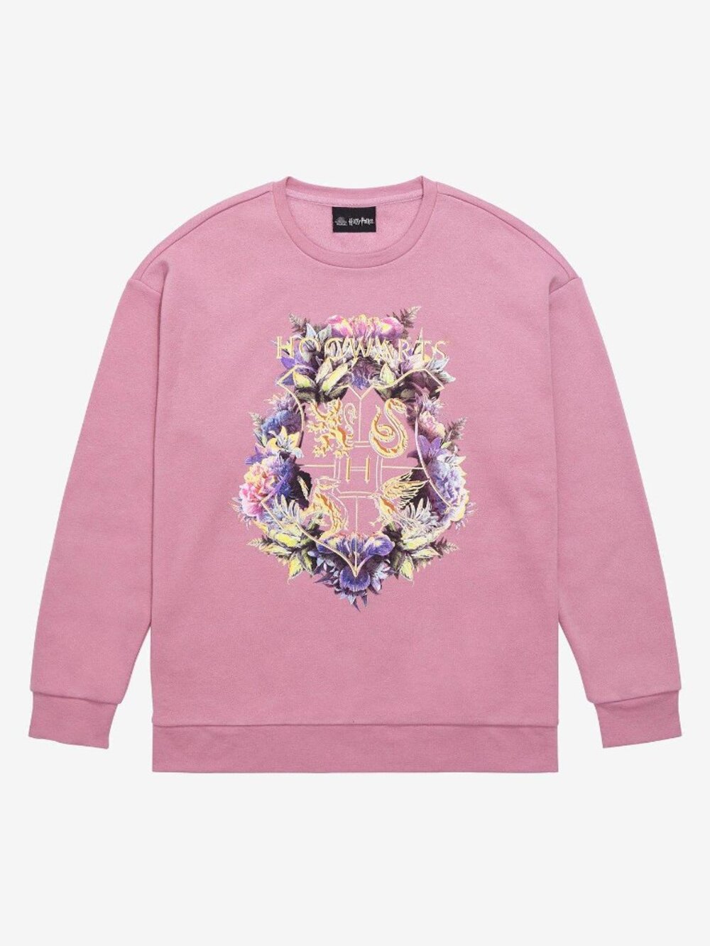 Harry Potter Hogwarts Crest Botanical Crewneck BoxLunch Exclusive NWT SizeMedium